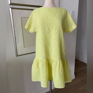 Corey Lynn Calter Mariah Textured Ruffle Dress Sz M